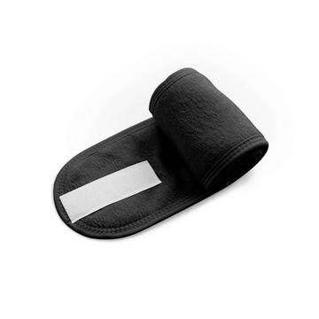 Bandeau SPA pour les cheveux avec velcro - noir