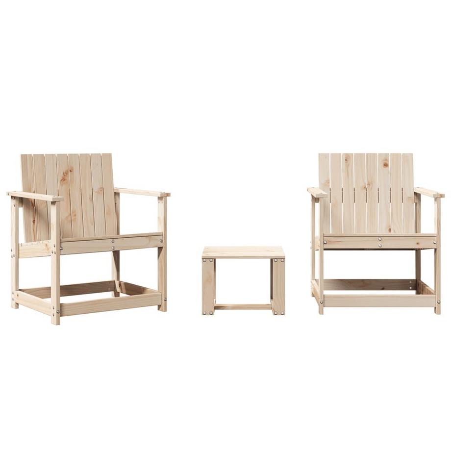 Ensemble de salon de jardin bois de pin