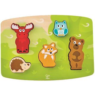 Hape  Puzzle Waldtiere fühlen (5Teile) 