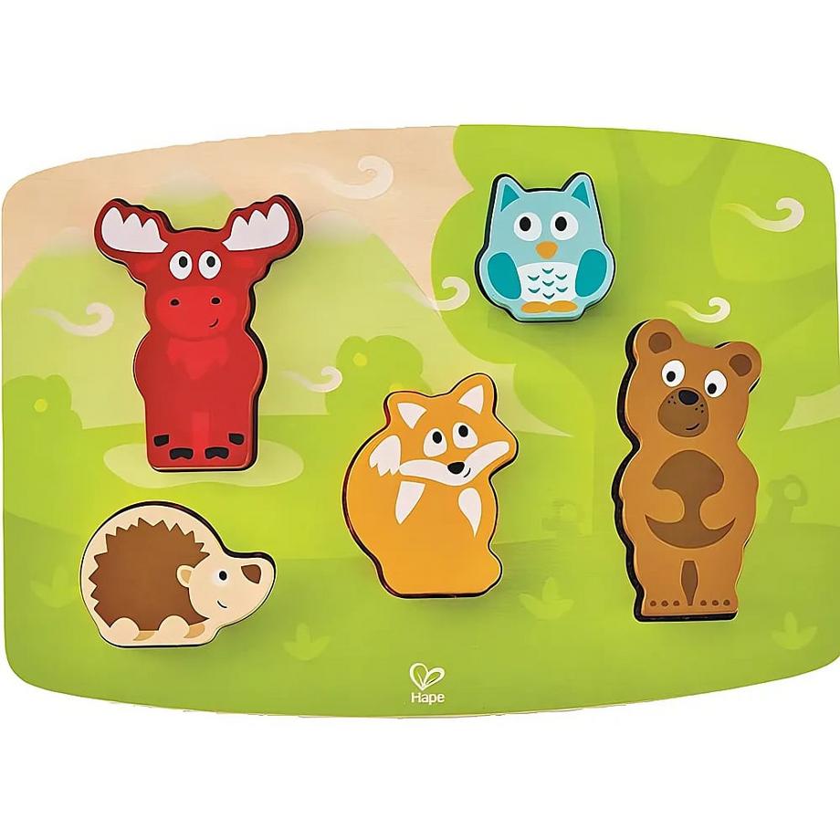 Puzzle Waldtiere fühlen (5Teile)