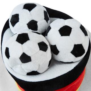 Tectake  Fussball Fan Zylinder Deutschland mit Fussbällen 