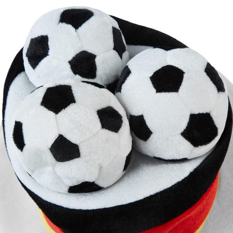 Tectake  Cilindro Tifoso Germania con palloni da calcio 