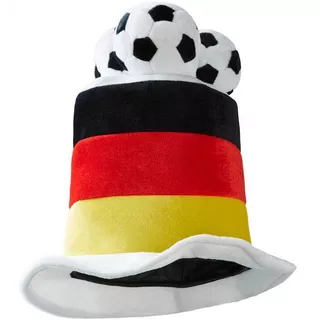 Tectake  Cilindro Tifoso Germania con palloni da calcio 