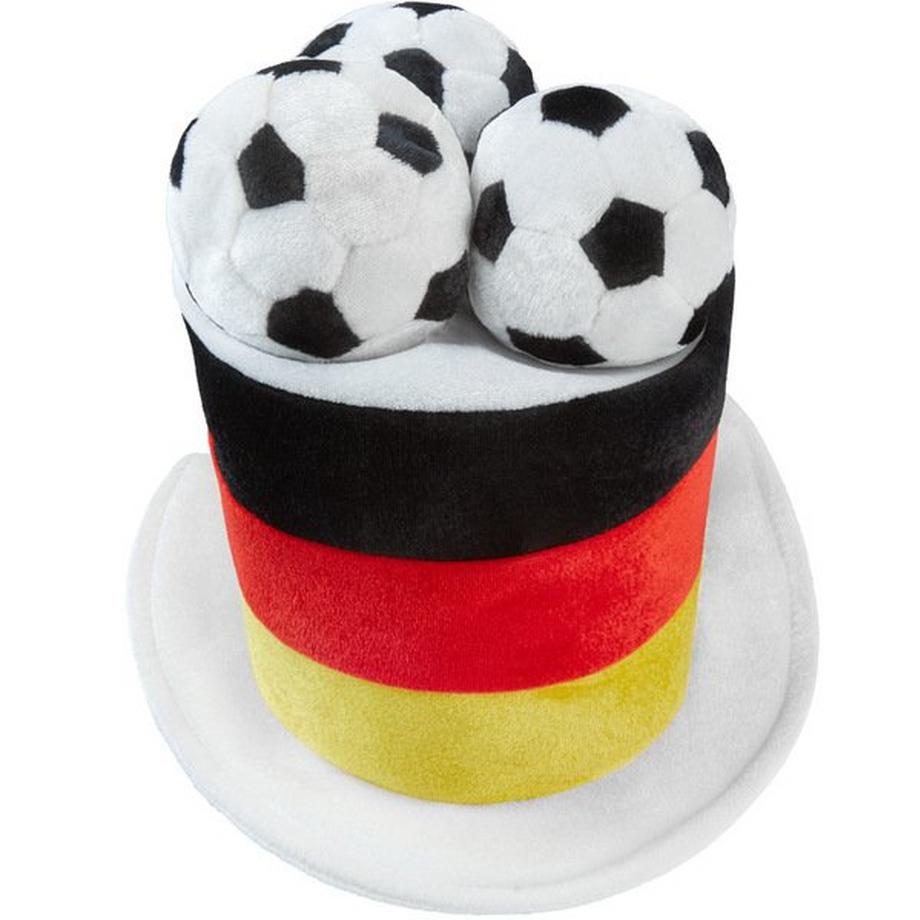 Tectake  Cilindro Tifoso Germania con palloni da calcio 