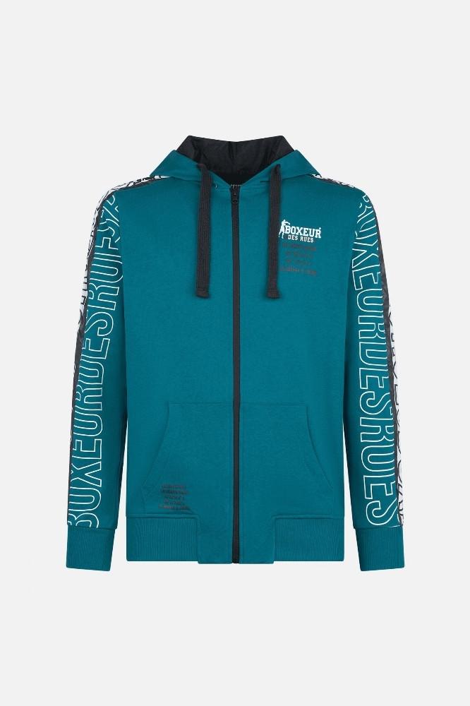 BOXEUR DES RUES  Hooded Full Zip With Prints 