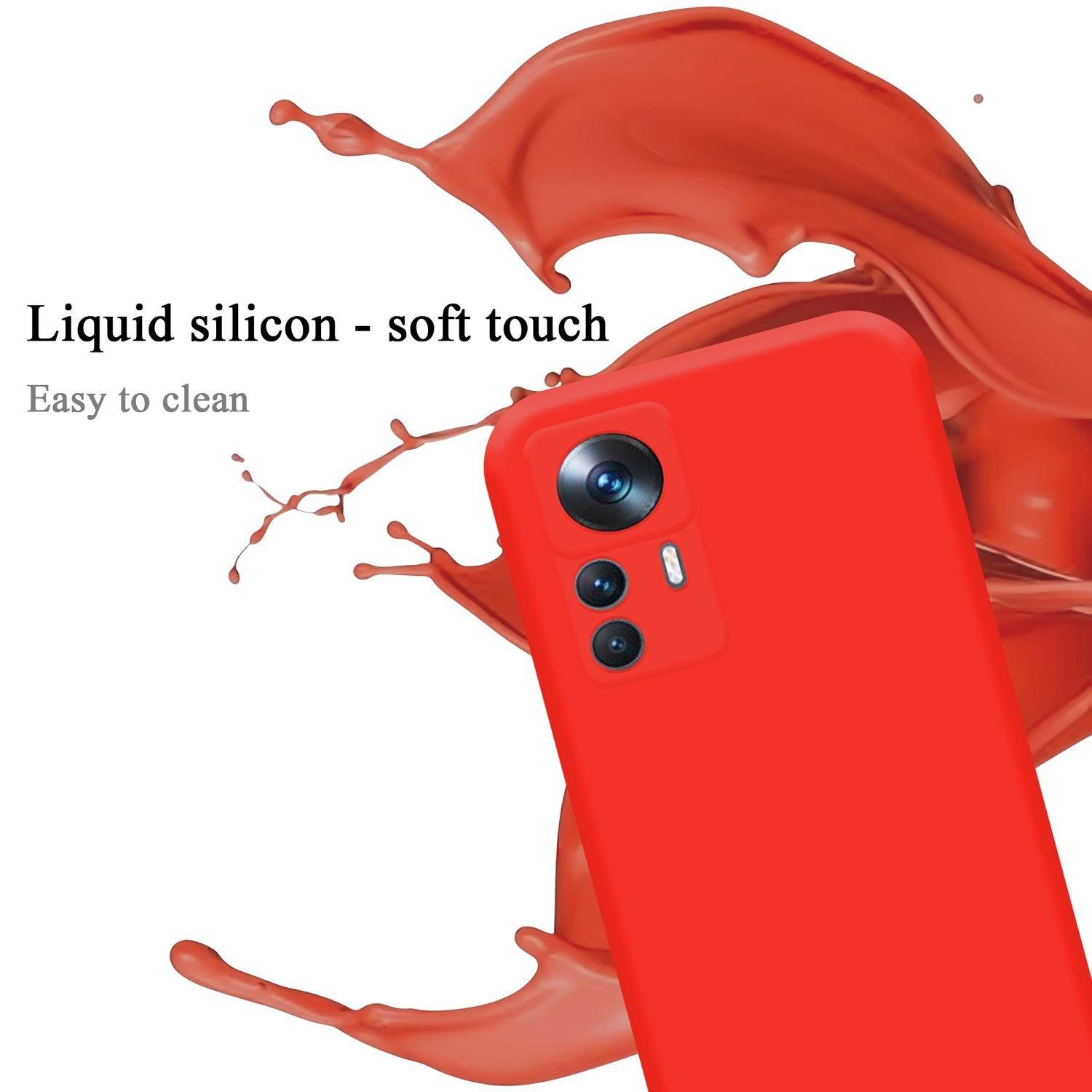 Cadorabo  Hülle für Xiaomi 12T  12T PRO in LIQUID ROT - Schutzhülle aus flexiblem TPU Silikon 