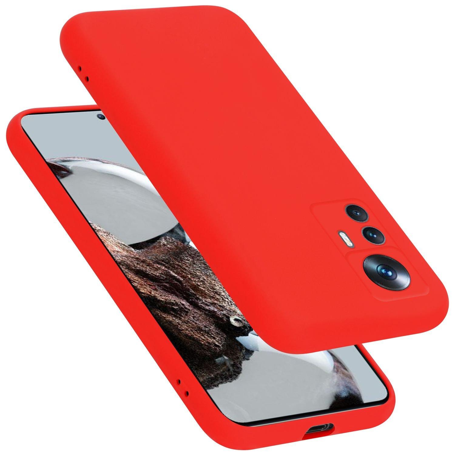 Cadorabo  Hülle für Xiaomi 12T  12T PRO in LIQUID ROT - Schutzhülle aus flexiblem TPU Silikon 