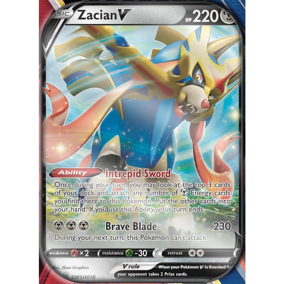 Pokémon  Sword & Shield Zacian-V Tin Box 