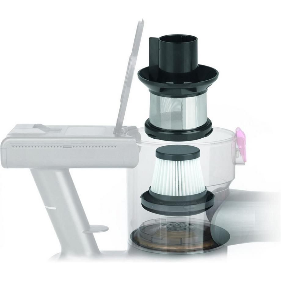 MAXXMEE Akku-Zyklon-Staubsauger 22,2V anthrazit / pink  