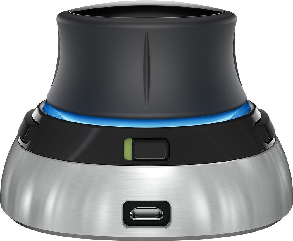 3DConnexion  SpaceMouse Wireless Mouse 3D Senza fili (radio) Nero, Argento 2 Tasti 