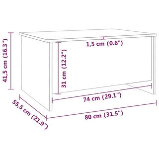 VidaXL Couchtisch holzwerkstoff  