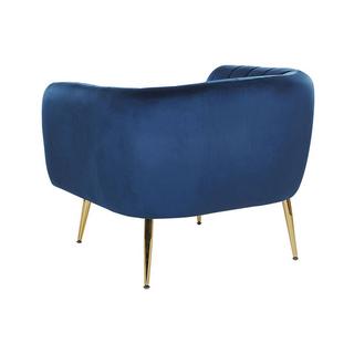 Beliani Fauteuil en Velours Moderne LACONIA  