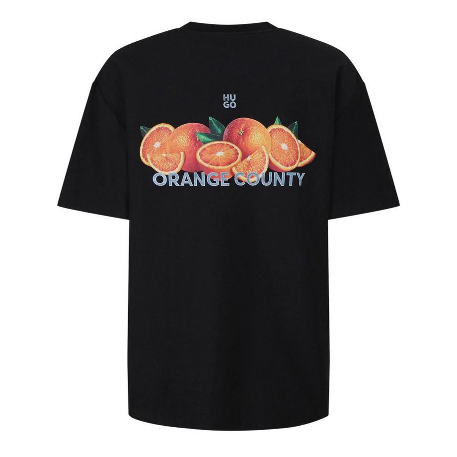 HUGO  T-ShirtMotiftyle Orange 