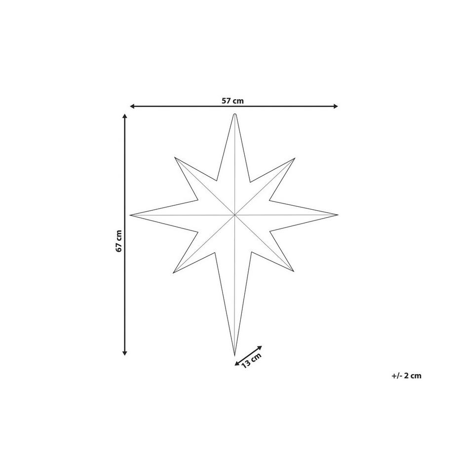 Beliani Décoration suspendue pour l'extérieur en Métal Moderne OSMA  