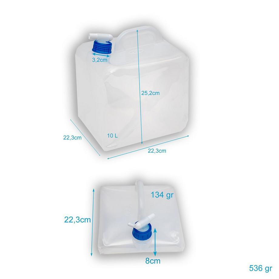 Intirilife  Intirilife 4x bidons à eau pliables en plastique 