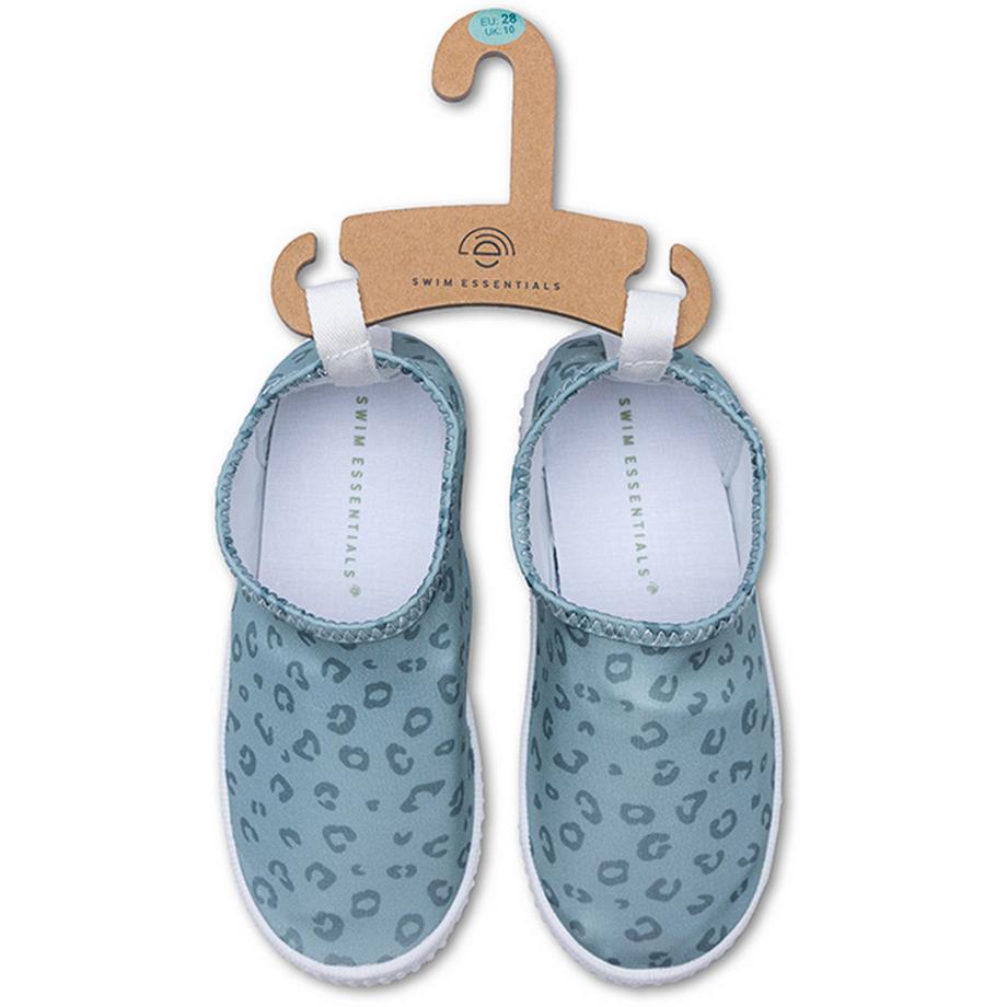 Swim Essentials  Badeschuhe Size 21 Green Leopard 