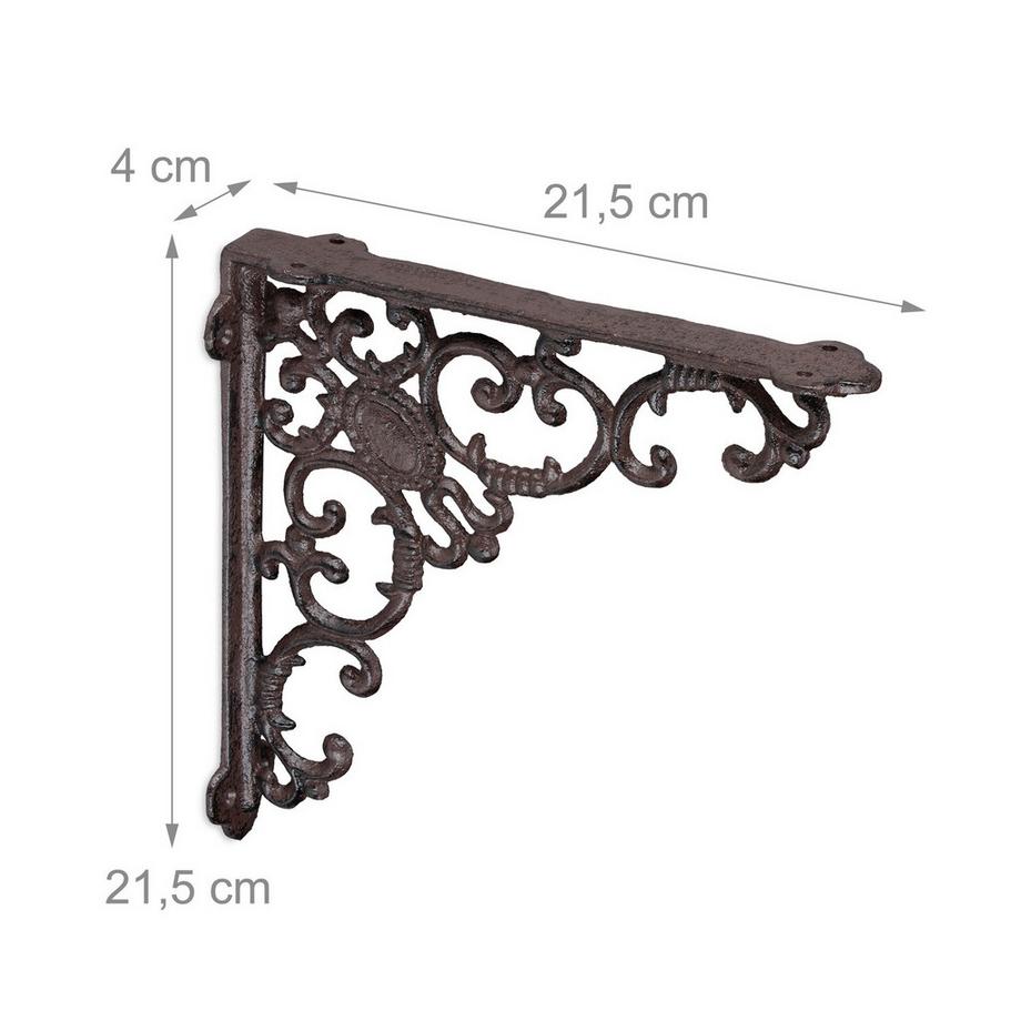 Northix Regalhalterungs-Set, Vintage-Design  