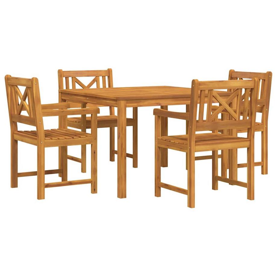 Set da Pranzo per Giardino Legno massello di acacia