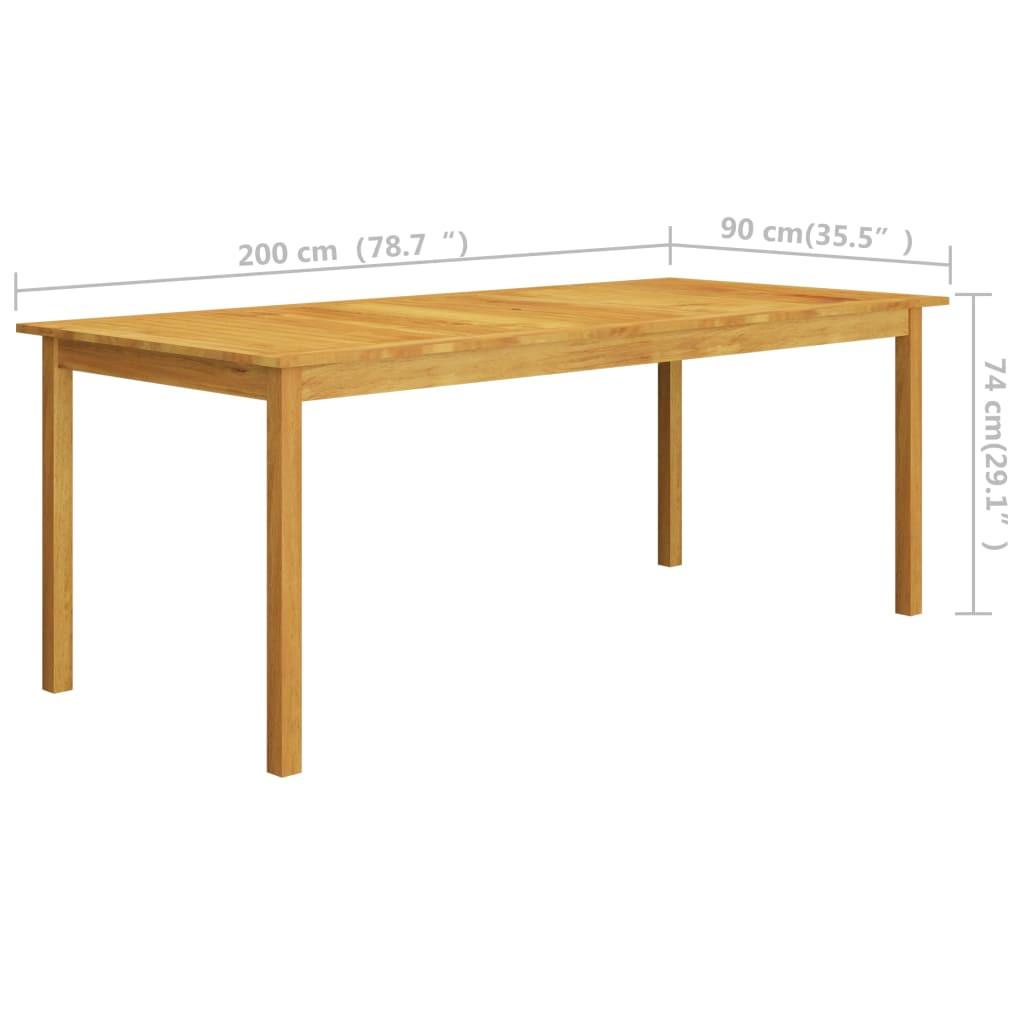 VidaXL Ensemble à manger bois d'acacia  