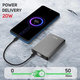 SWISSTEN  10.000mAh 20W Powerbank, Swissten Grau 