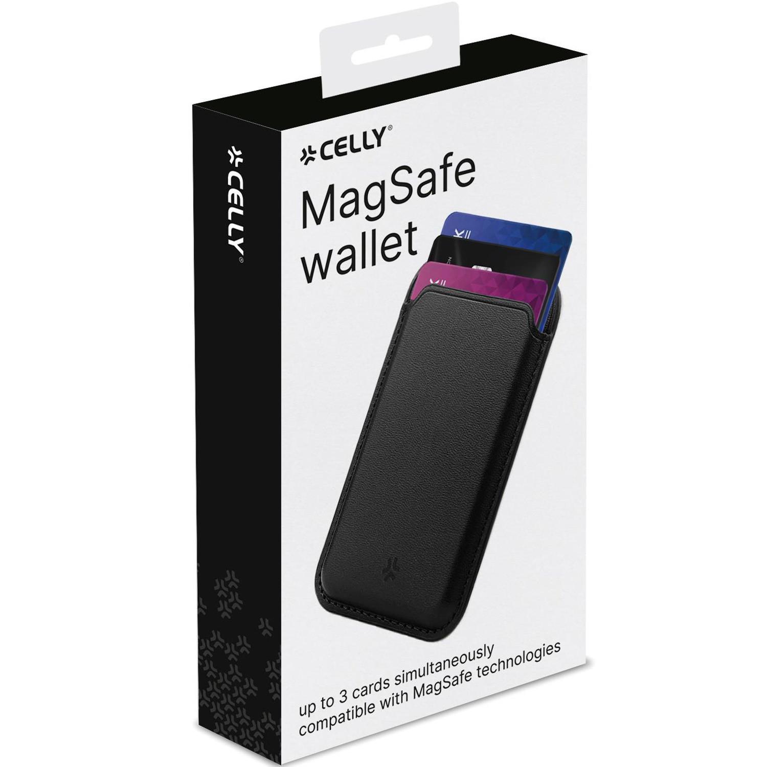 Celly Magwallet MagSafe Kartenhalter mit 3 Kartenfächern  