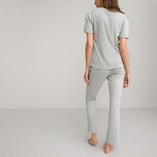 La Redoute Collections  Jersey-Pyjama mit kurzen Ärmeln 