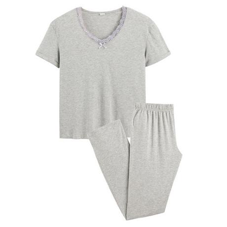 La Redoute Collections  Jersey-Pyjama mit kurzen Ärmeln 