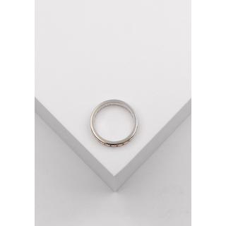 MUAU Schmuck  Memoire Ring Weissgold 750 Zirkonia 