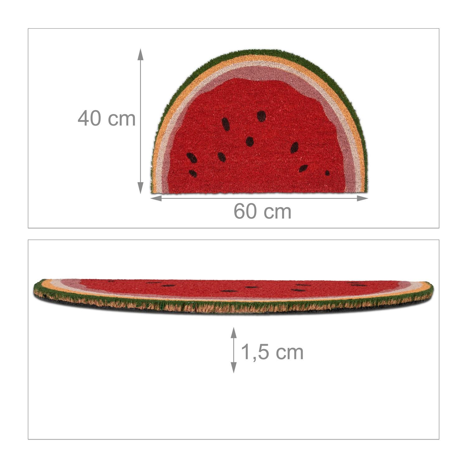 B2X Halbrunde Fußmatte Wassermelone  