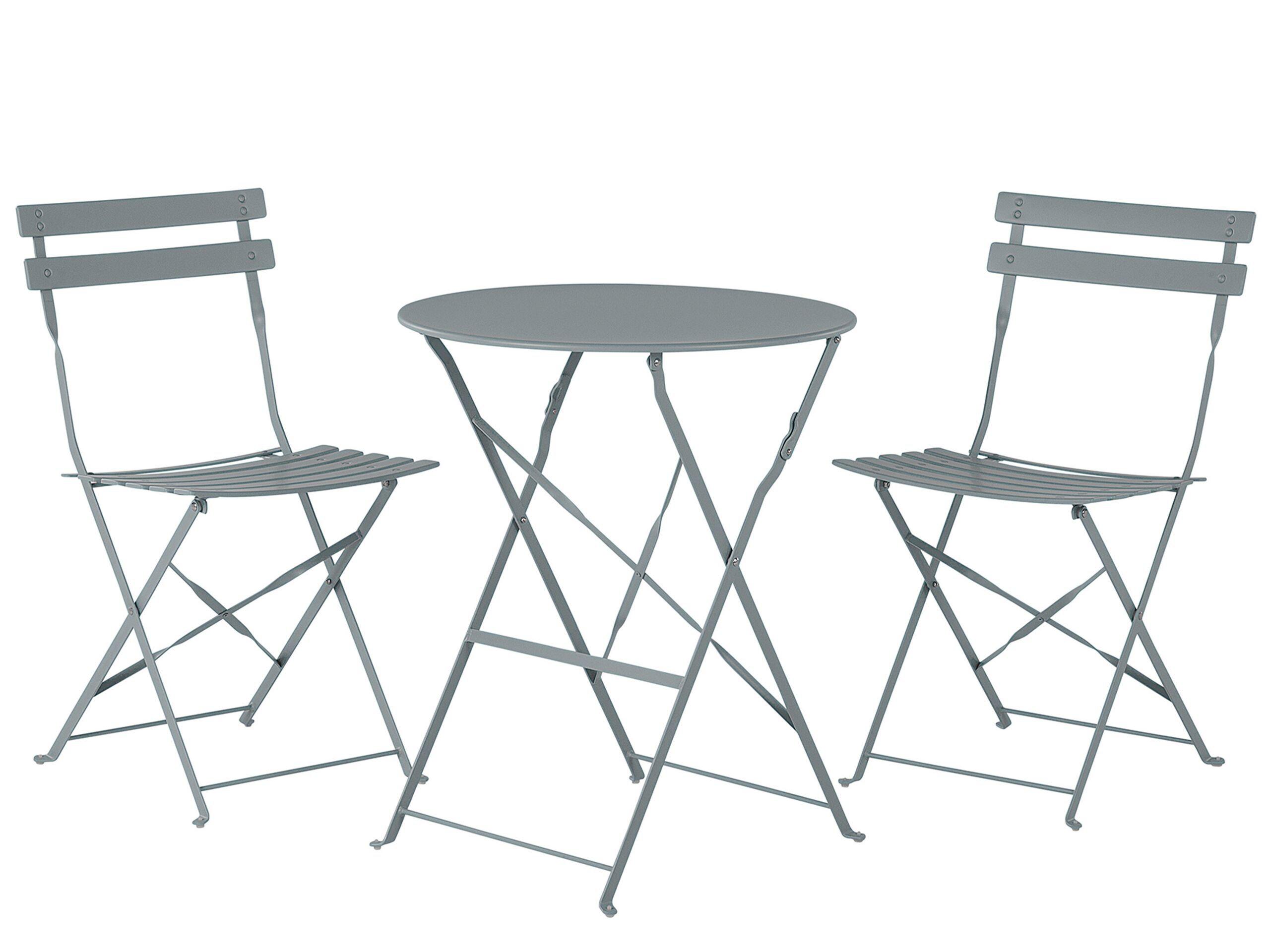 Beliani Bistro Set aus Stahl Modern FIORI  