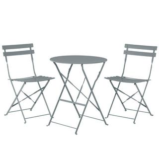 Beliani Bistro Set aus Stahl Modern FIORI  