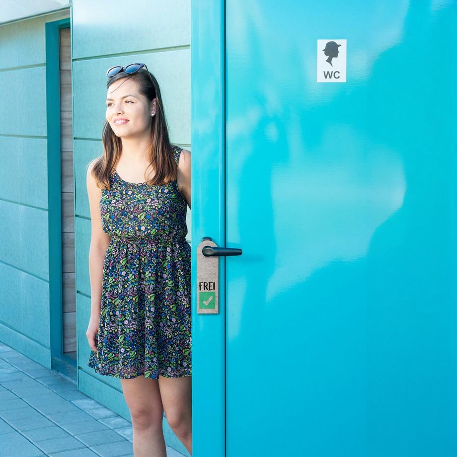 B2X  Türschild Besetzt Frei 10er Set 