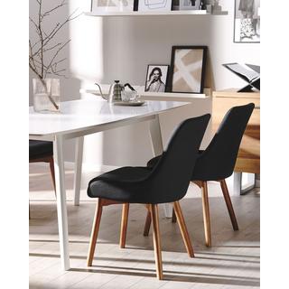 Beliani Lot de 2 chaises en Polyester Moderne MELFORT  