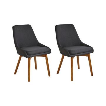 Lot de 2 chaises en Polyester Moderne MELFORT