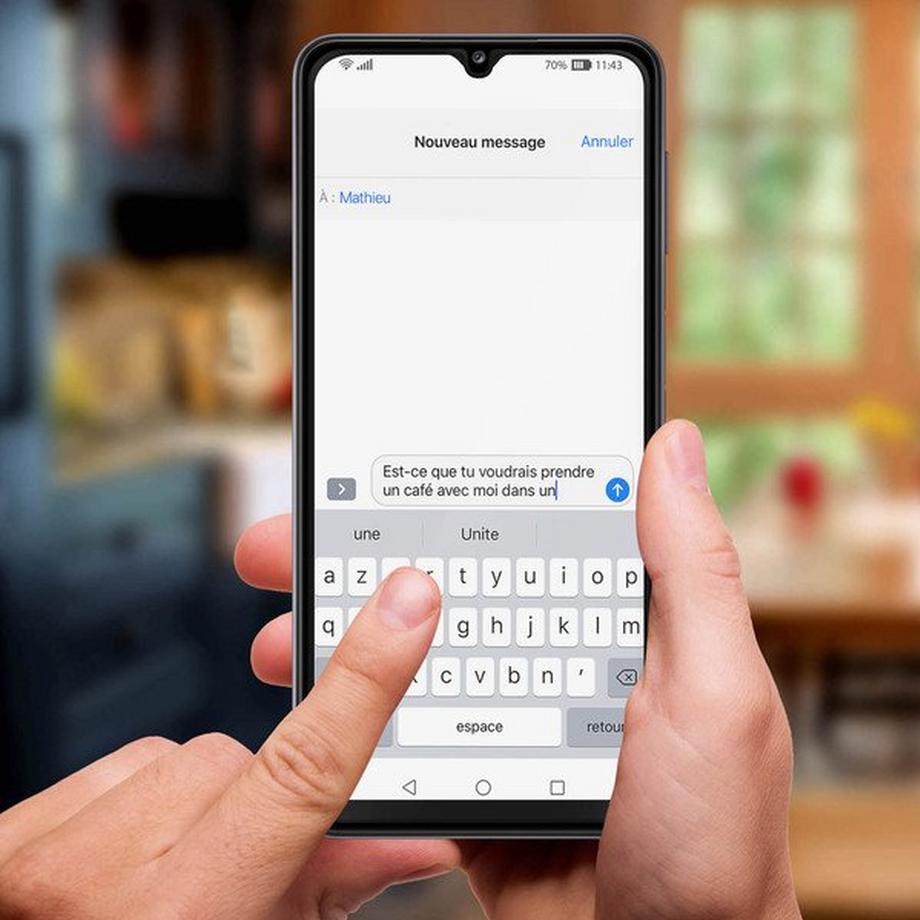 Avizar  Vitre Samsung A32 Biseauté Noir 