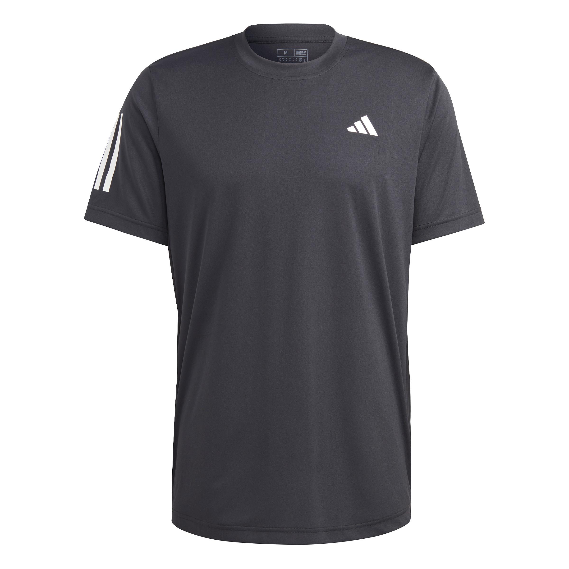Image of adidas Club 3-streifen Tennis T-shirt Herren Schwarz S