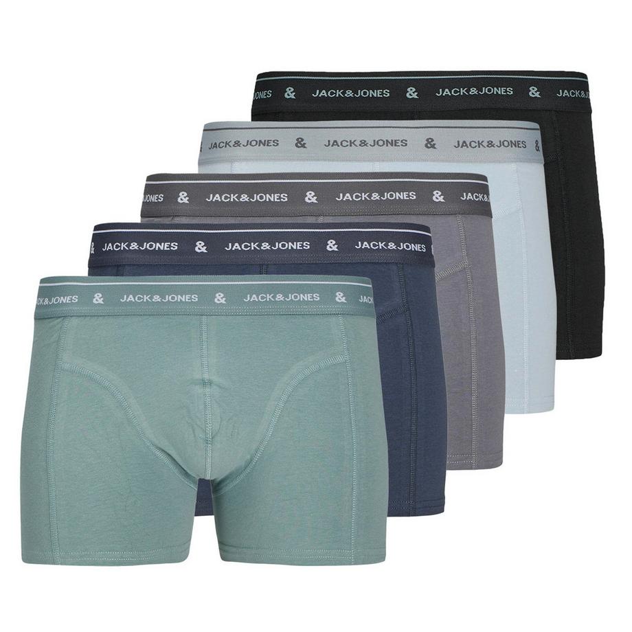 Boxer Uomini Confezione da 5 Stretch-JACWYATT SOLID TRUNKS 5 PACK