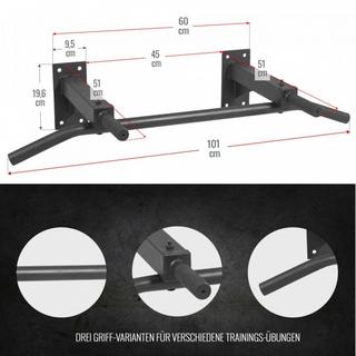 Gorilla Sports  BARRE DE TRACTION MURALE 