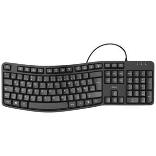 hama  Ergonomische Tastatur EKC-400, mit Handballenauflage 