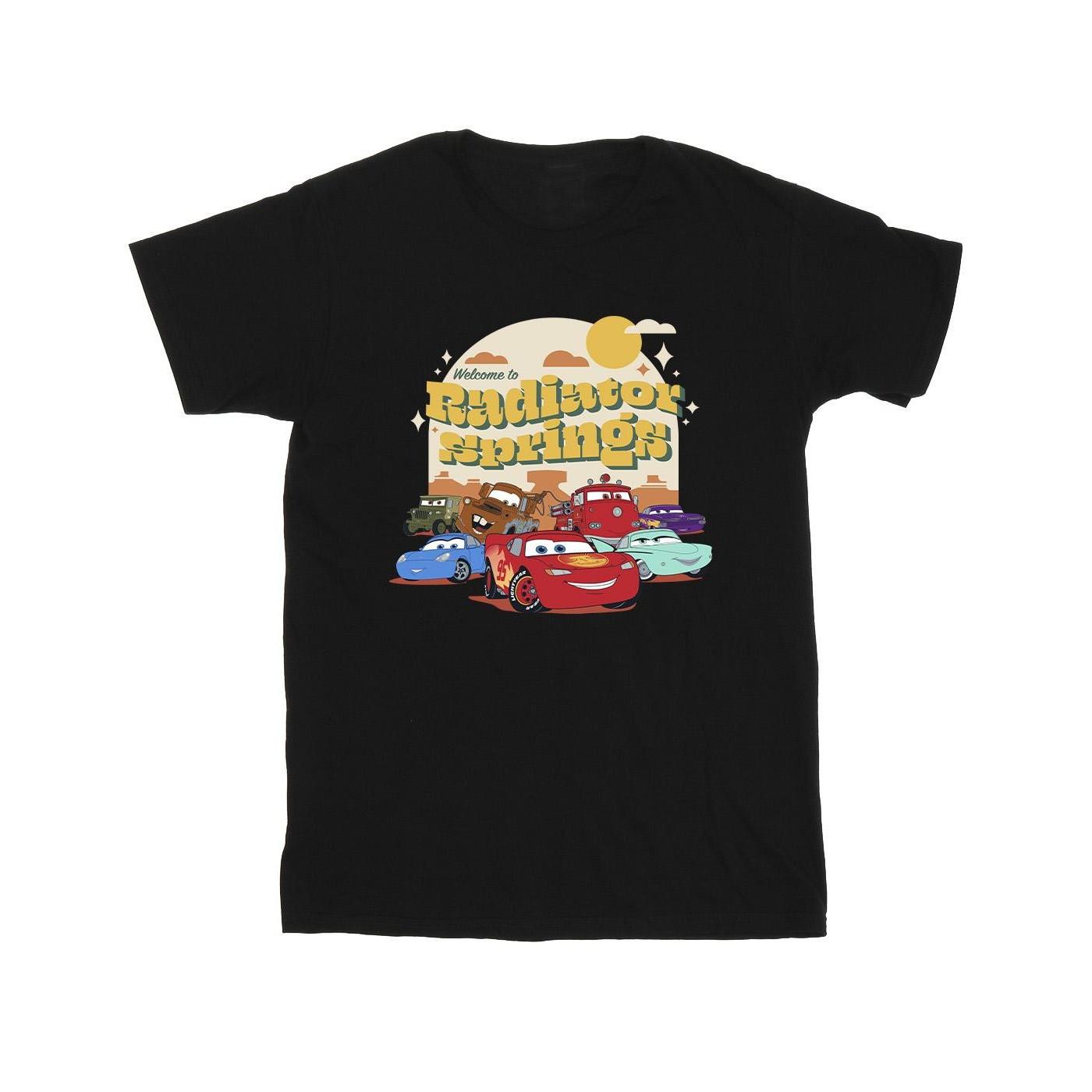 Image of Cars Radiator Springs Group Tshirt Mädchen Schwarz 152-158