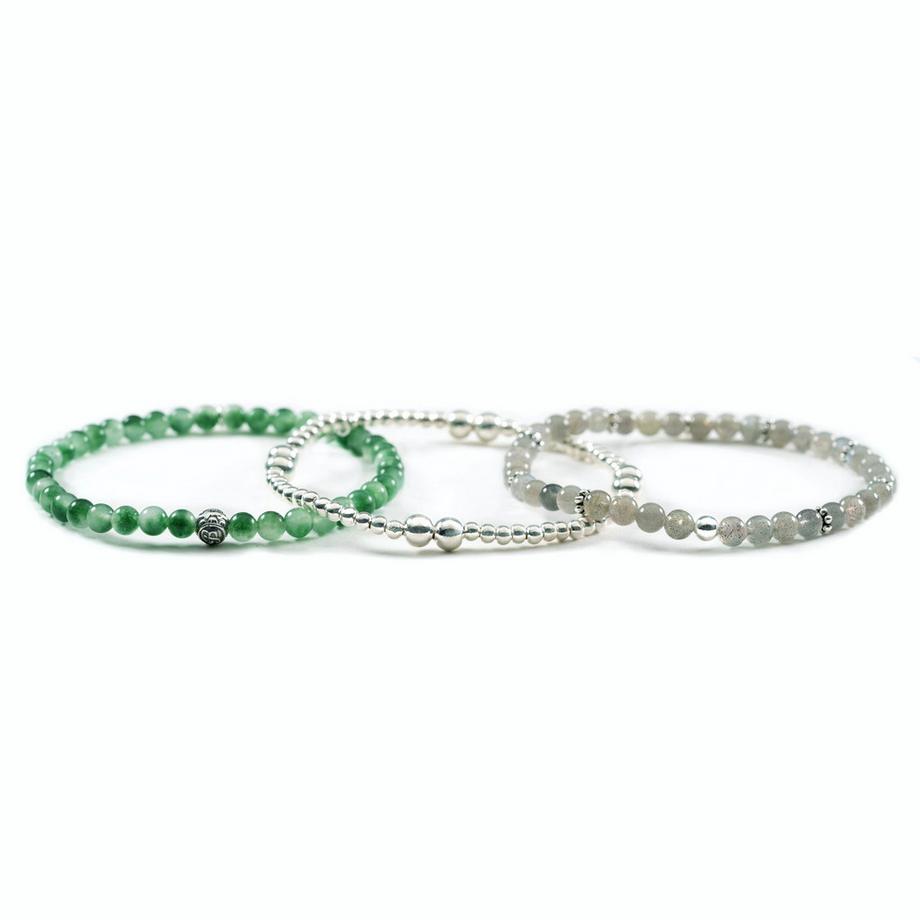 Kayana armbänder vereint als Bundle mit Edelsteinen