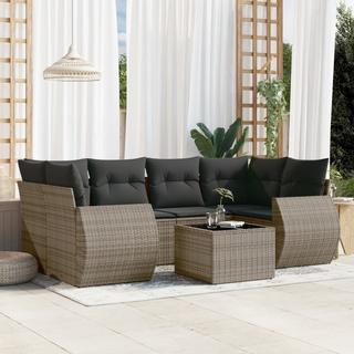 VidaXL set divano da giardino Polirattan  