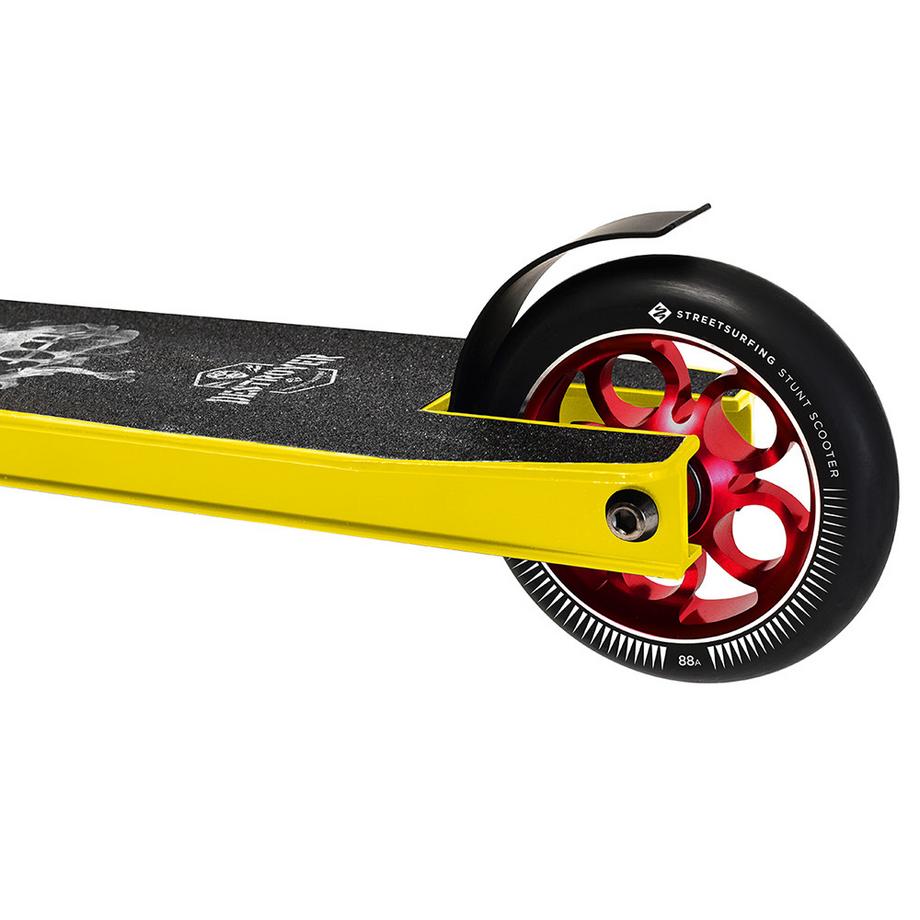 streetsurfing  Trottinette Freestyle Destroyer Green Fire Mask 