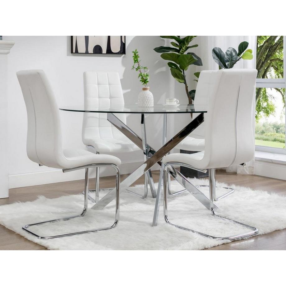 Vente-unique Lot de 6 chaises NADYA Simili  