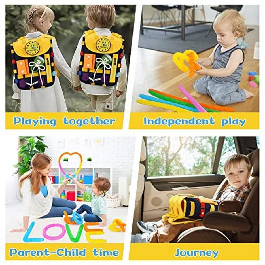 Activity-board  Activity Busy Board, Lernspielzeug Selbst Anziehen Fädelspiel Frühpädagogisches 