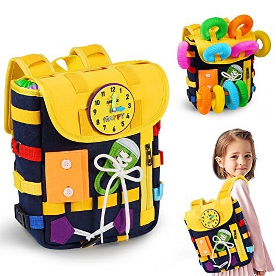 Activity Busy Board, Lernspielzeug Selbst Anziehen Fädelspiel Frühpädagogisches