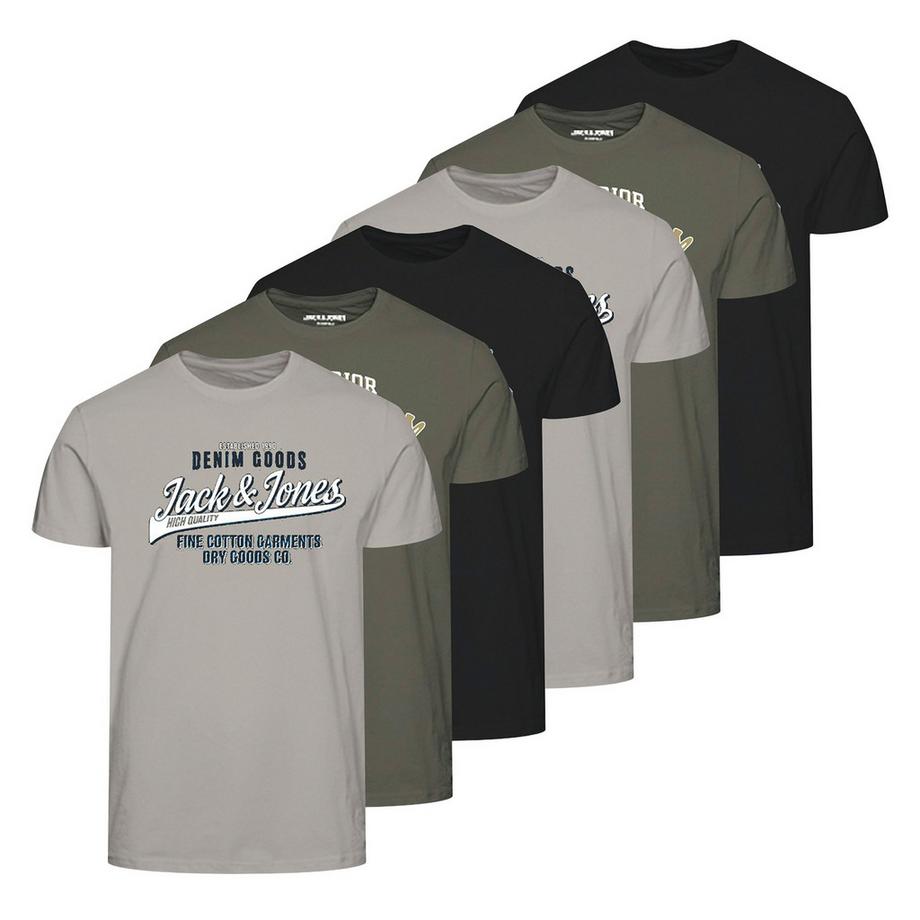 T-shirt  Pack de 6 Confortable à porter-JJETHAN TEE CREW NECK 3PK