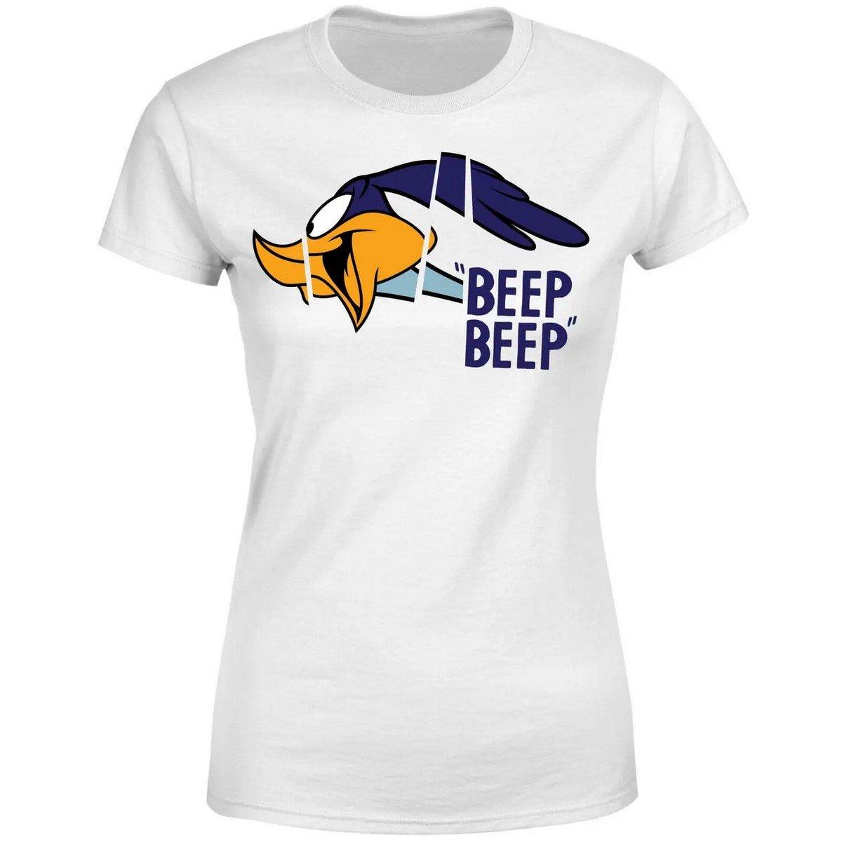 Image of Beep Beep Tshirt Damen Weiss M