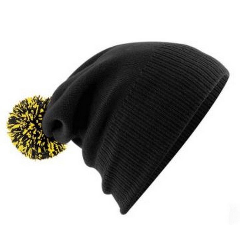 Beechfield Bonnet Tricoté avec Pompon  