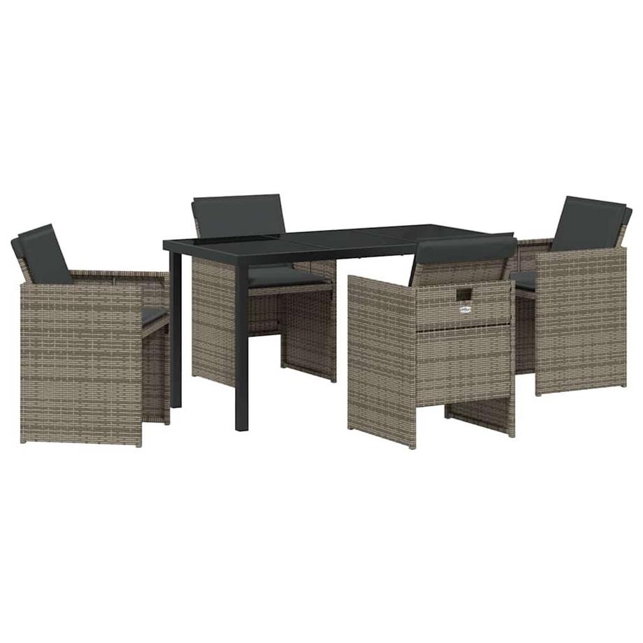 Set da Pranzo per Giardino Polyrattan